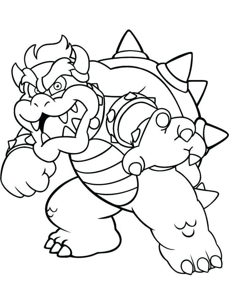 37 Bold Bowser Coloring Pages Printable 25