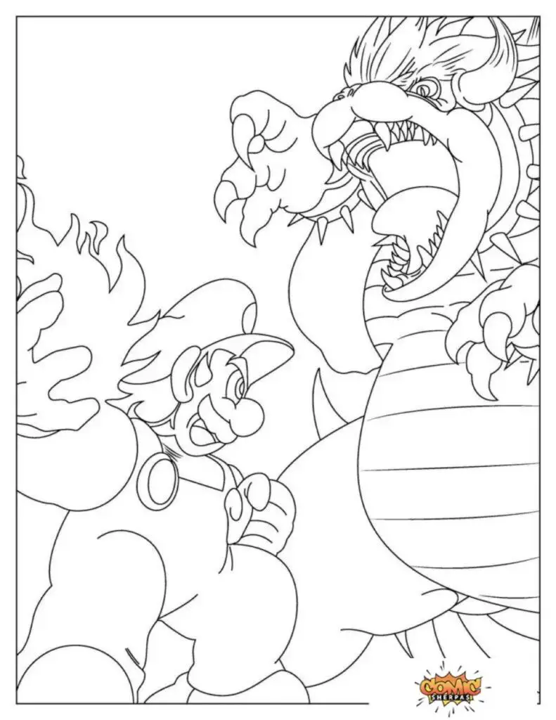 37 Bold Bowser Coloring Pages Printable 30