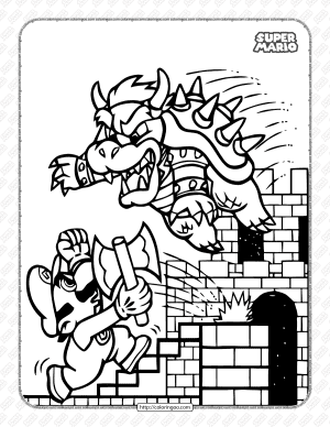 37 Bold Bowser Coloring Pages Printable 35