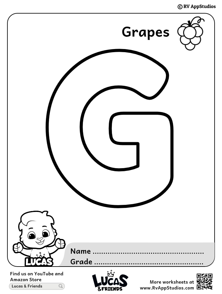 37 Cool Letter G Coloring Pages Printable 11