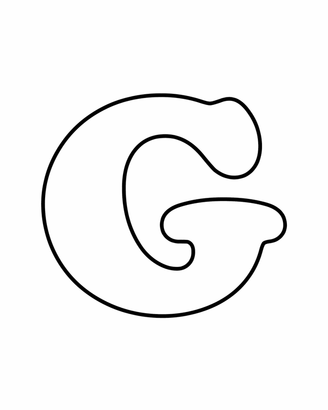 37 Cool Letter G Coloring Pages Printable 12