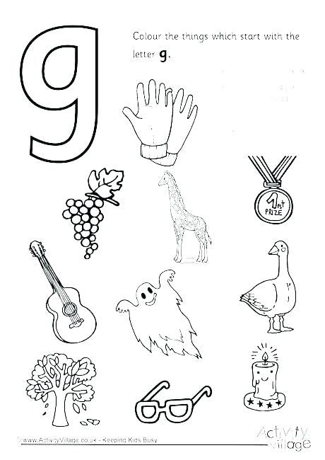 37 Cool Letter G Coloring Pages Printable 13