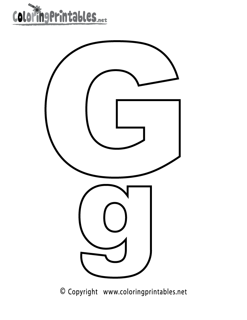 37 Cool Letter G Coloring Pages Printable 26