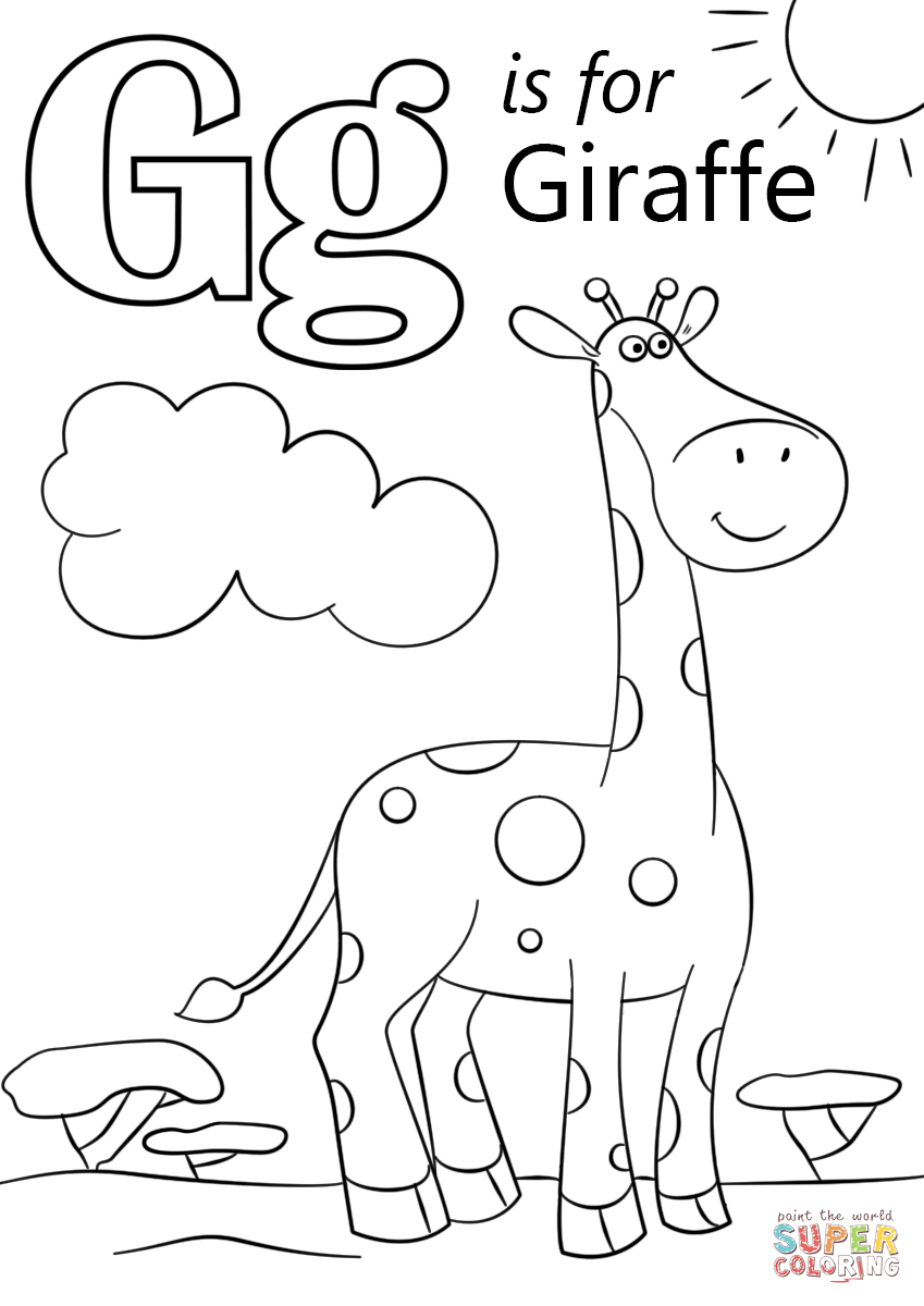 37 Cool Letter G Coloring Pages Printable 27