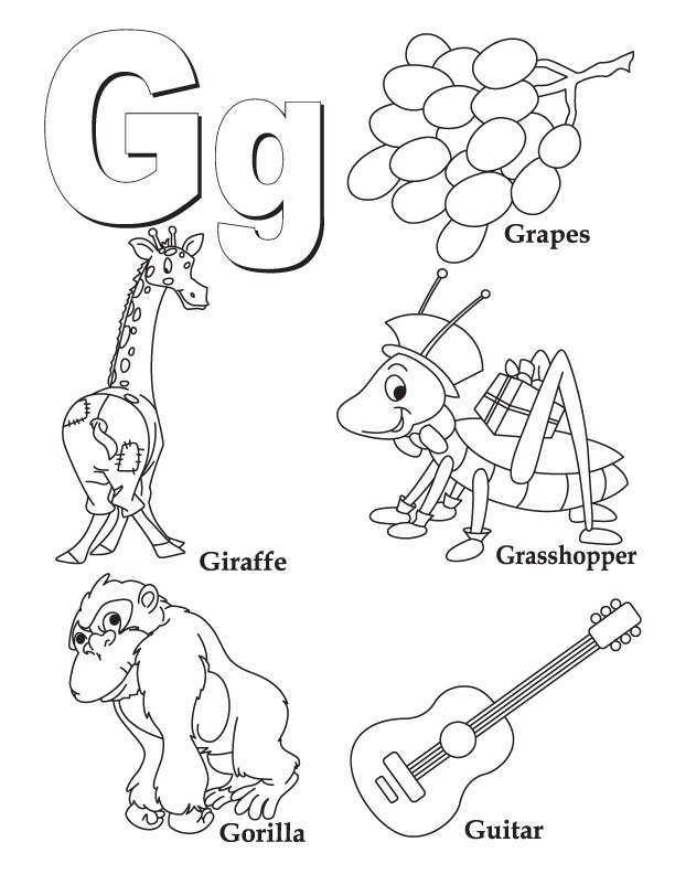 37 Cool Letter G Coloring Pages Printable 29