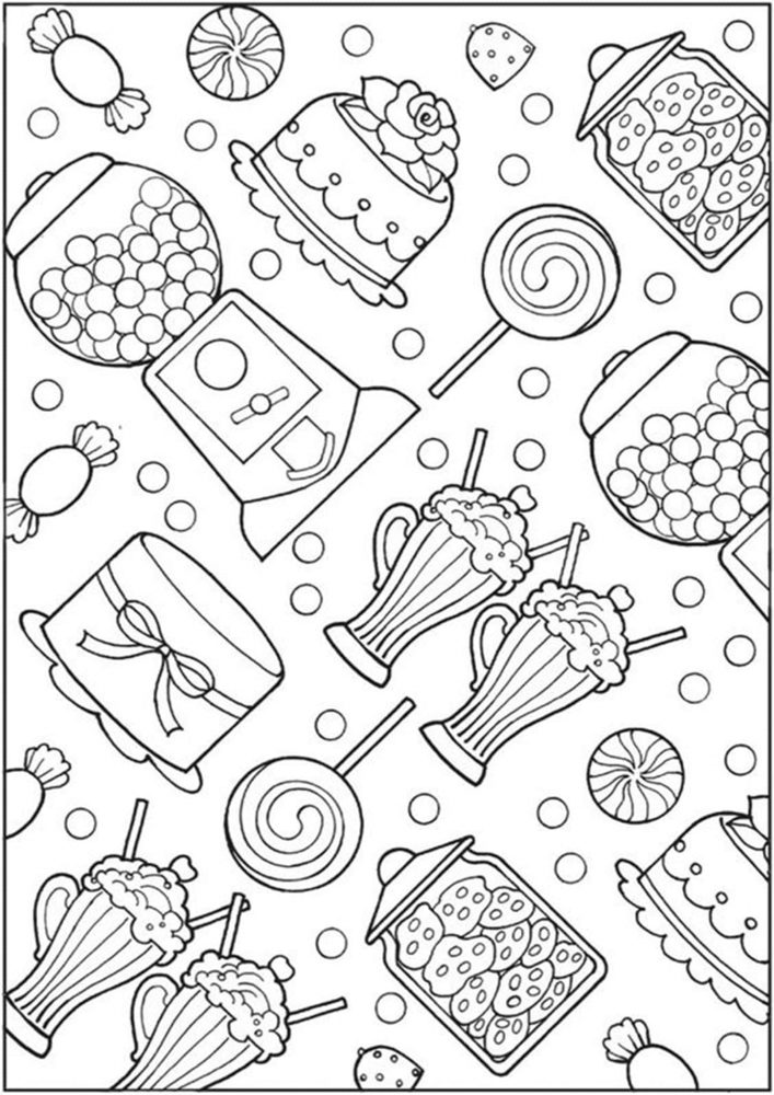 37 Cute Candy Coloring Pages Printable 15