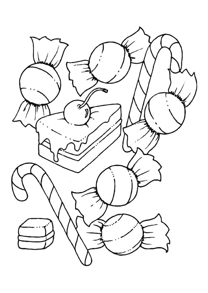 37 Cute Candy Coloring Pages Printable 19