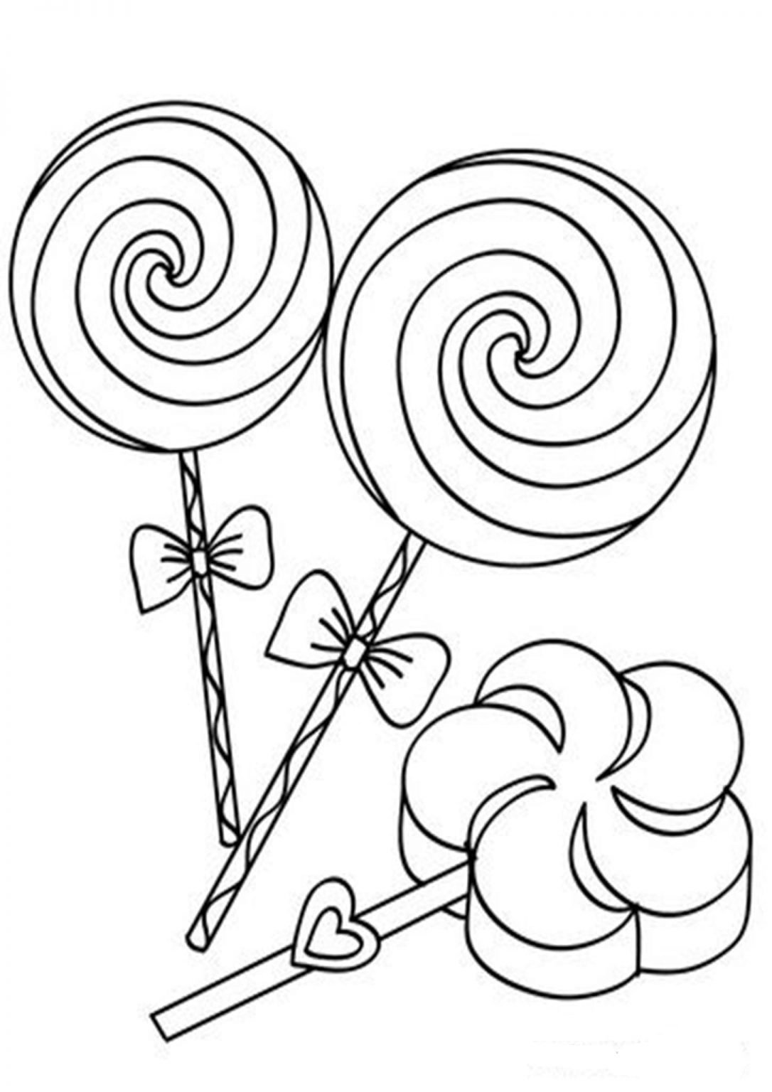 37 Cute Candy Coloring Pages Printable 2