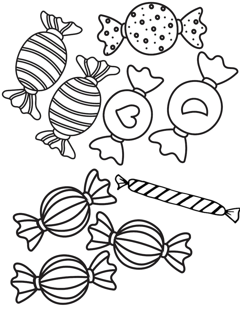 37 Cute Candy Coloring Pages Printable 20