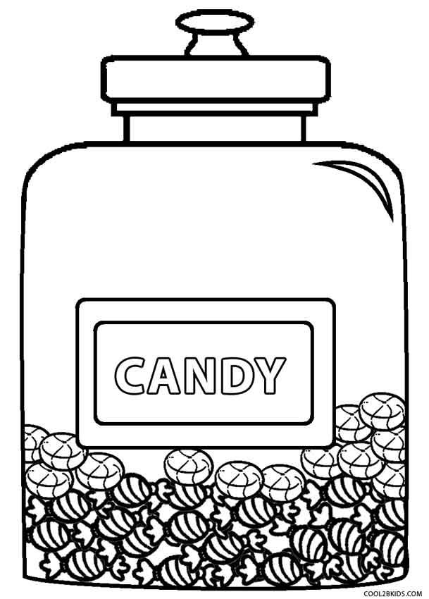 37 Cute Candy Coloring Pages Printable 24