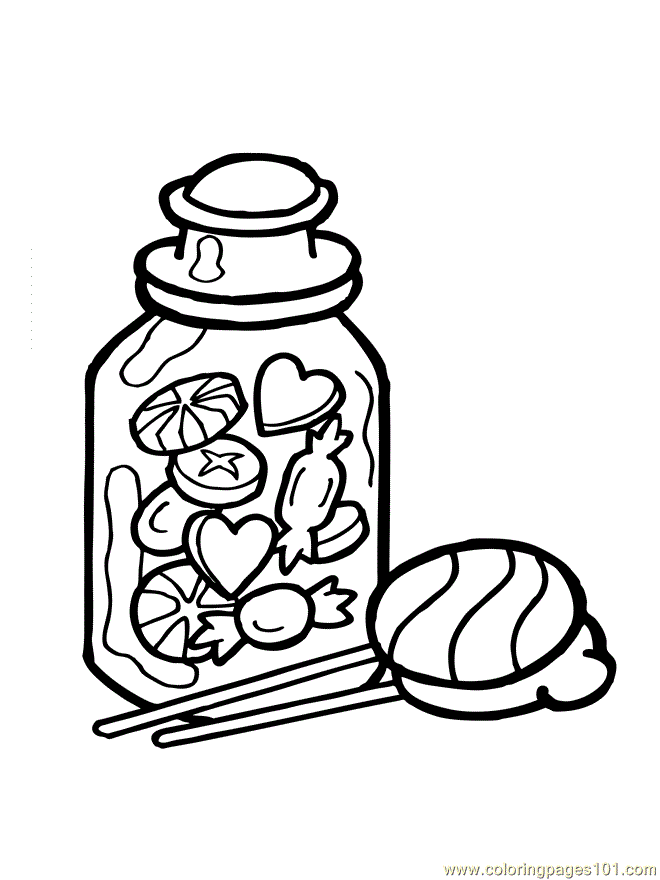 37 Cute Candy Coloring Pages Printable 26