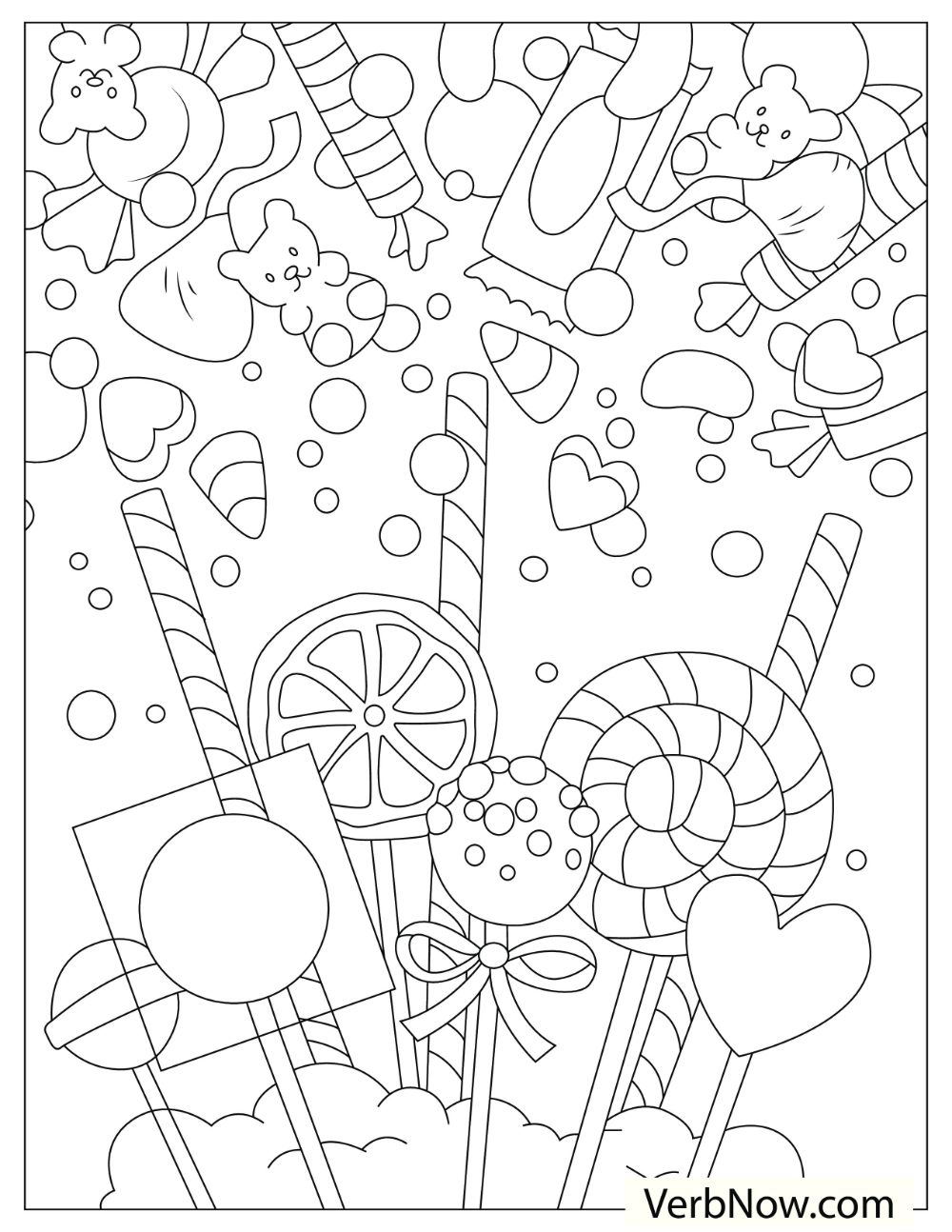 37 Cute Candy Coloring Pages Printable 31