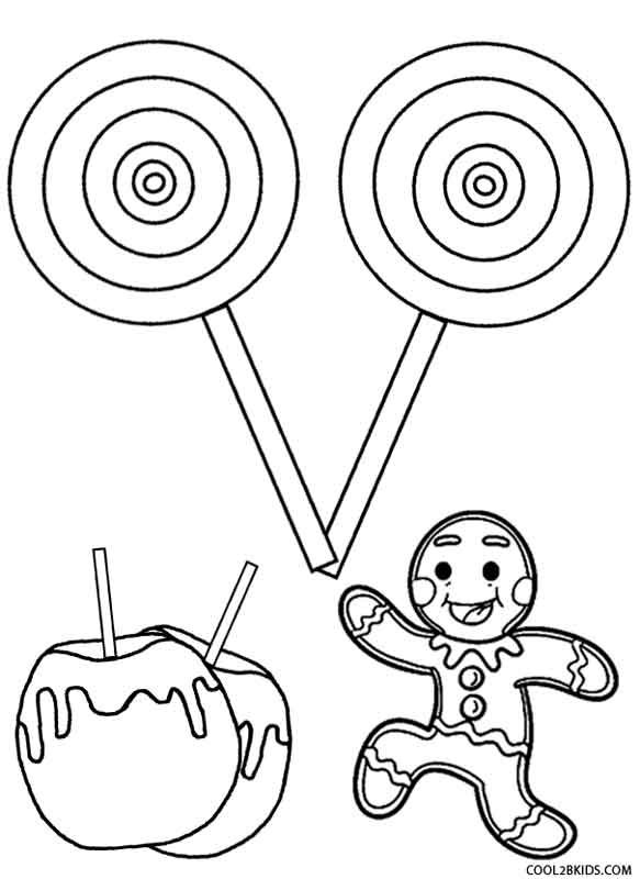 37 Cute Candy Coloring Pages Printable 33