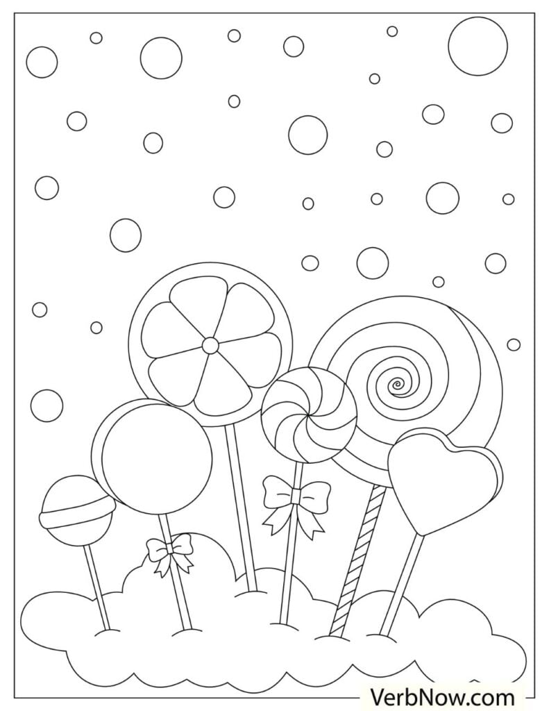 37 Cute Candy Coloring Pages Printable 34