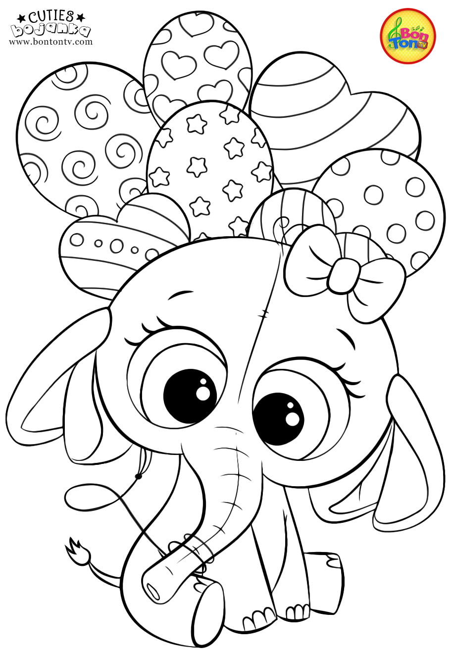 37 Cute Coloring Pages to Color Printable 13