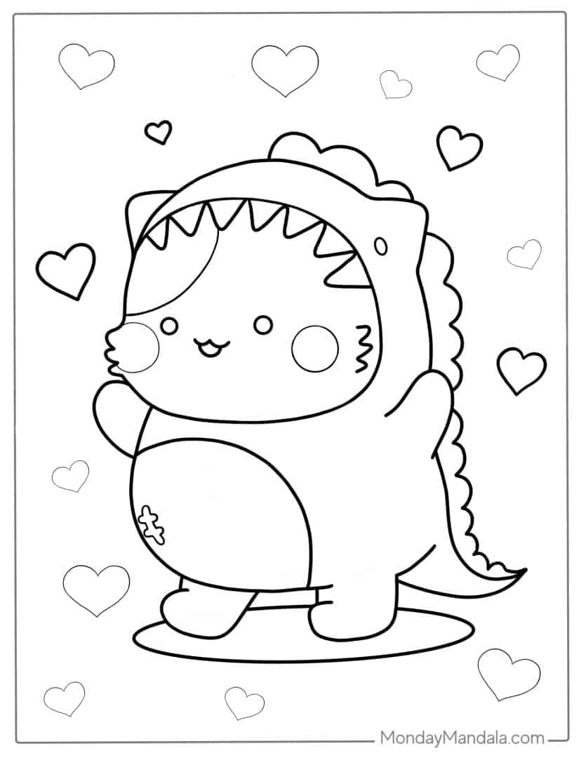 37 Cute Coloring Pages to Color Printable 6