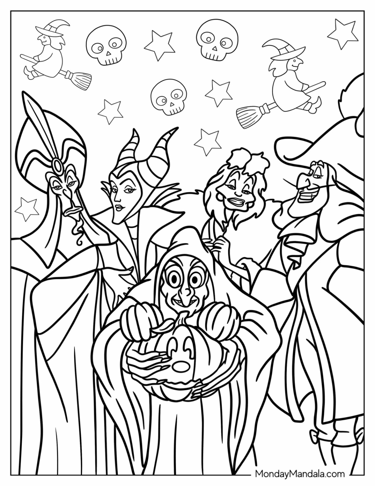 37 Disney Halloween Coloring Pages Printable 10