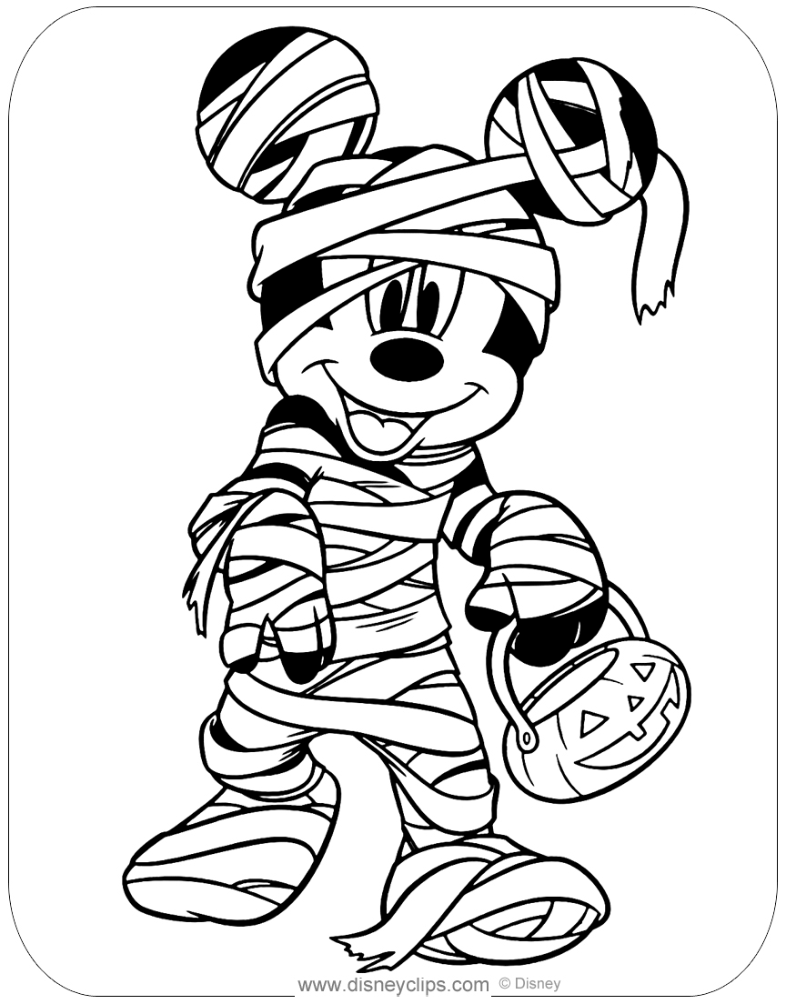 37 Disney Halloween Coloring Pages Printable 12