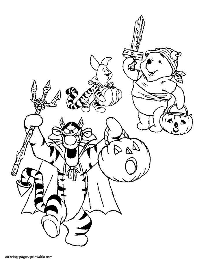 37 Disney Halloween Coloring Pages Printable 16