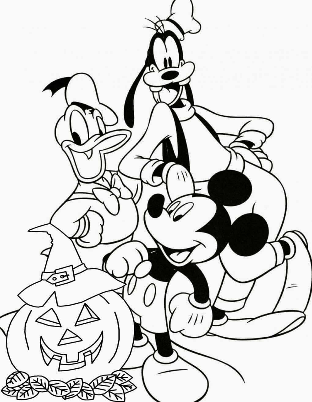 37 Disney Halloween Coloring Pages Printable 18