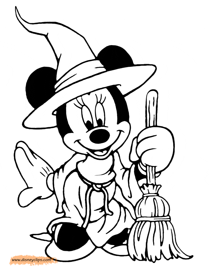 37 Disney Halloween Coloring Pages Printable 2