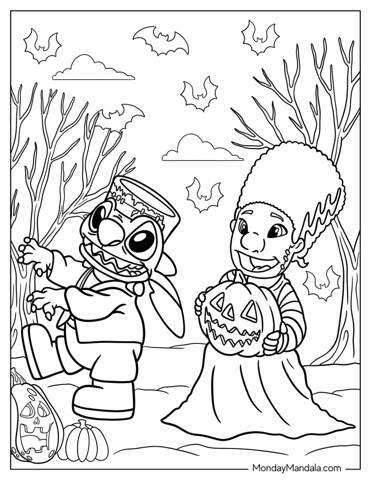 37 Disney Halloween Coloring Pages Printable 20