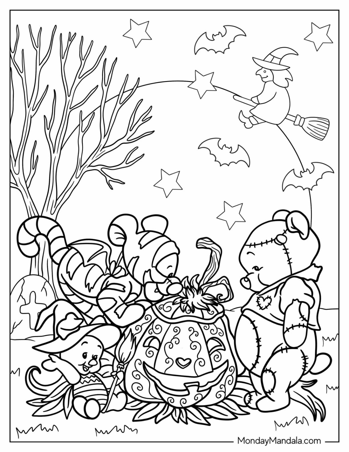 37 Disney Halloween Coloring Pages Printable 21