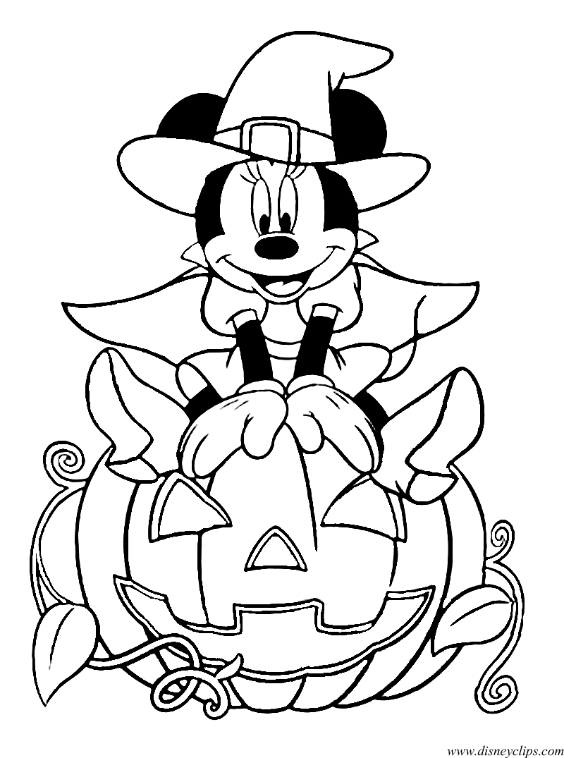 37 Disney Halloween Coloring Pages Printable 24