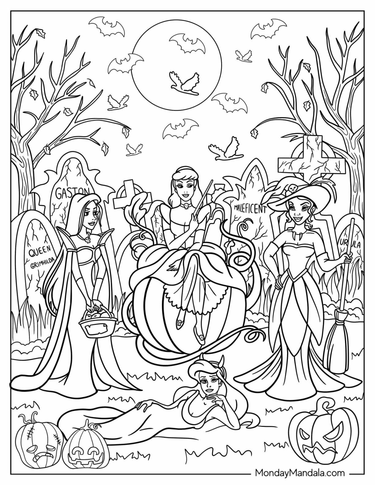 37 Disney Halloween Coloring Pages Printable 25