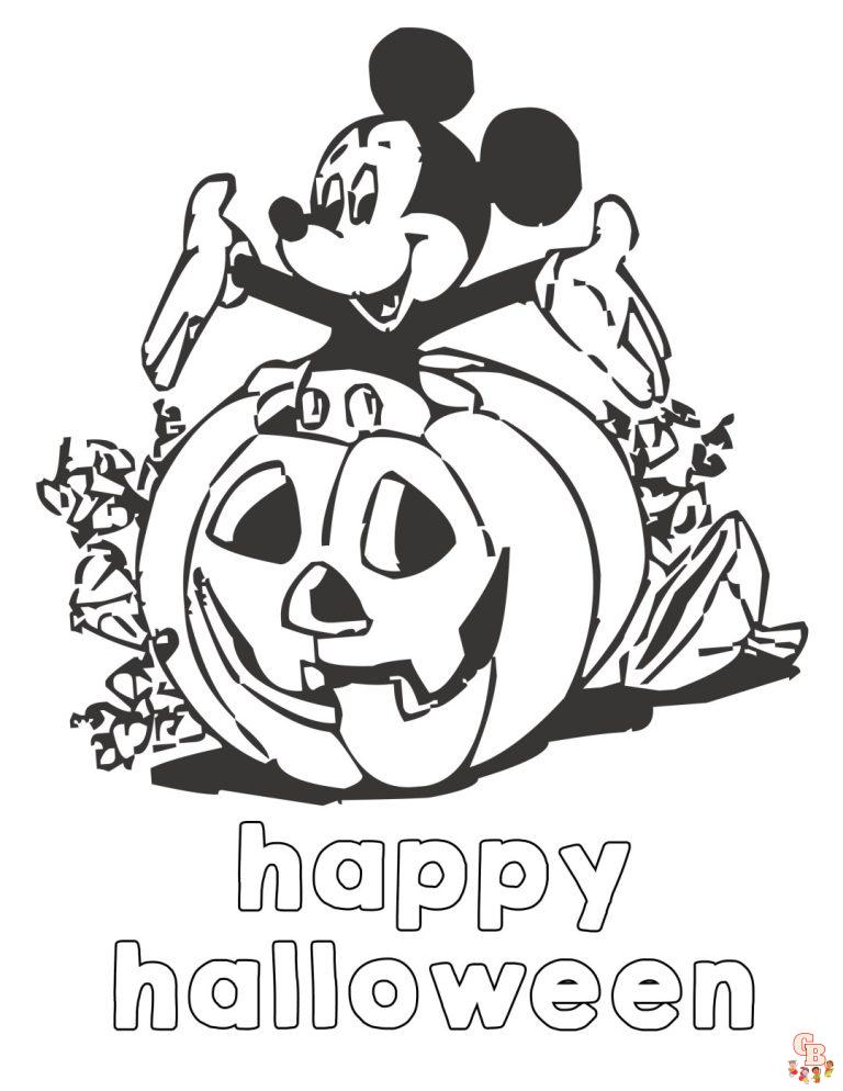 37 Disney Halloween Coloring Pages Printable 32