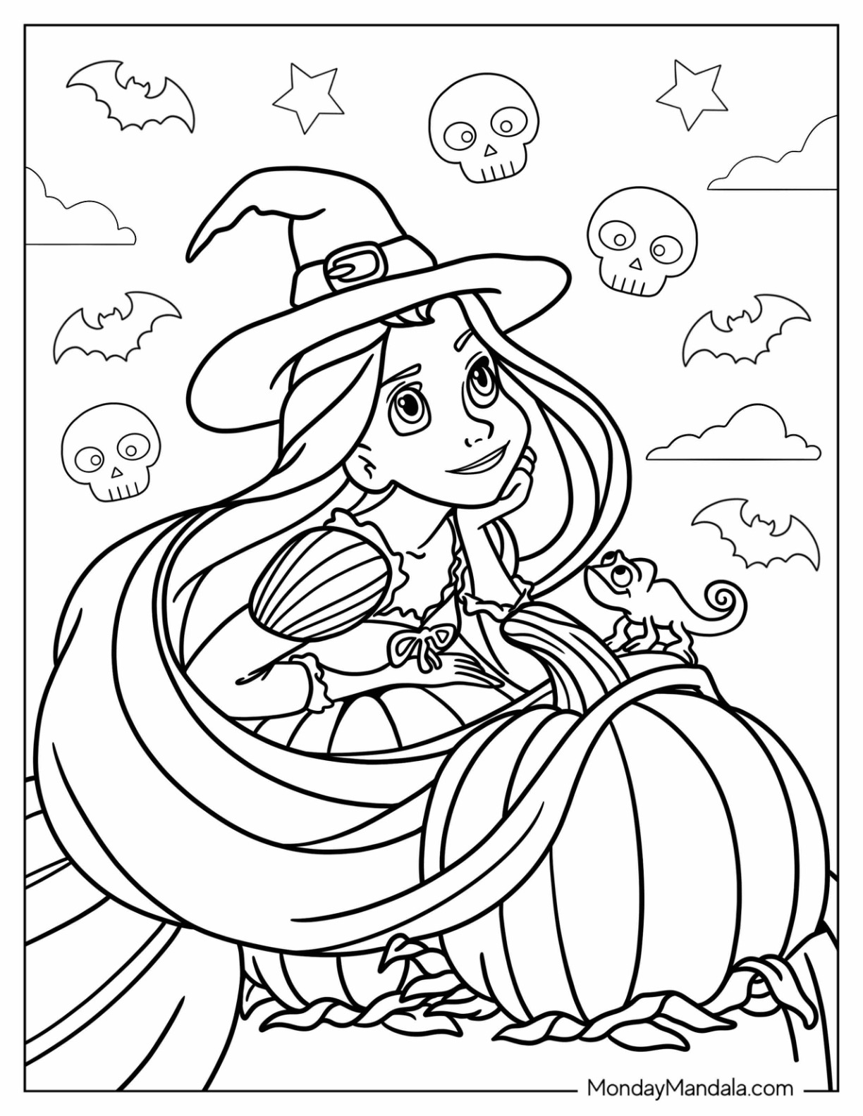 37 Disney Halloween Coloring Pages Printable 33