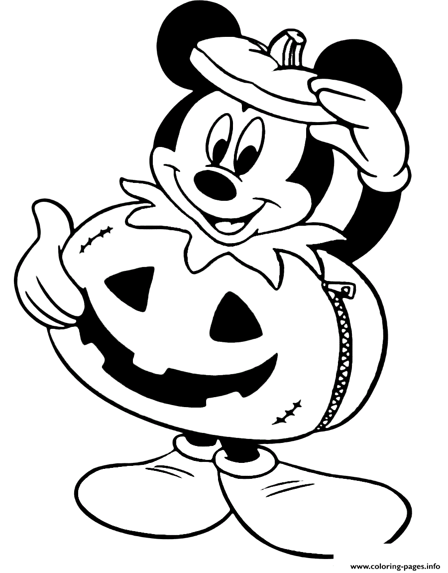 37 Disney Halloween Coloring Pages Printable 6