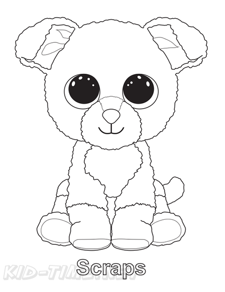 37 Dog Beanie Boo Coloring Pages Printable 1