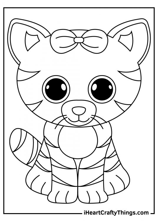 37 Dog Beanie Boo Coloring Pages Printable 12