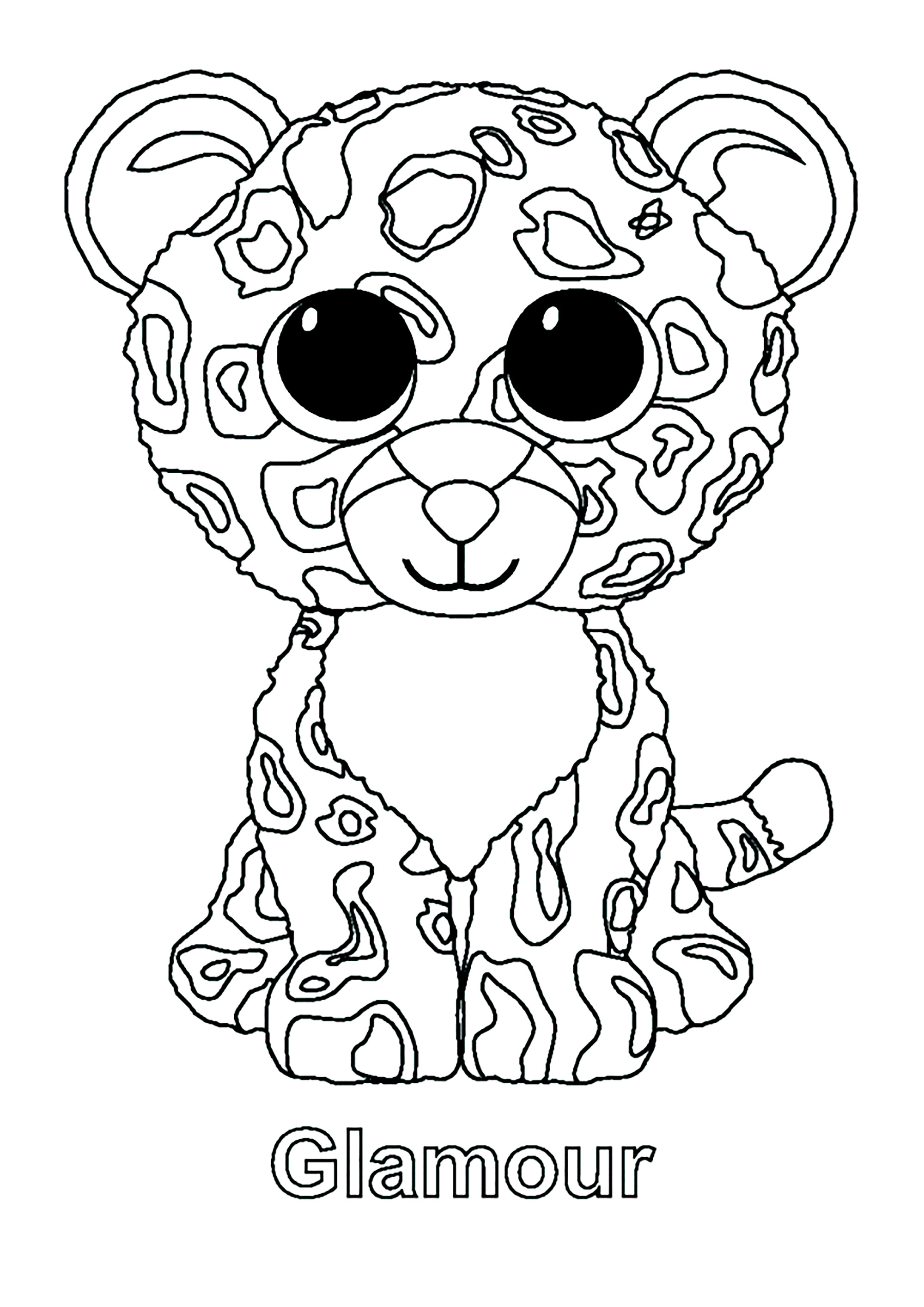 37 Dog Beanie Boo Coloring Pages Printable 16