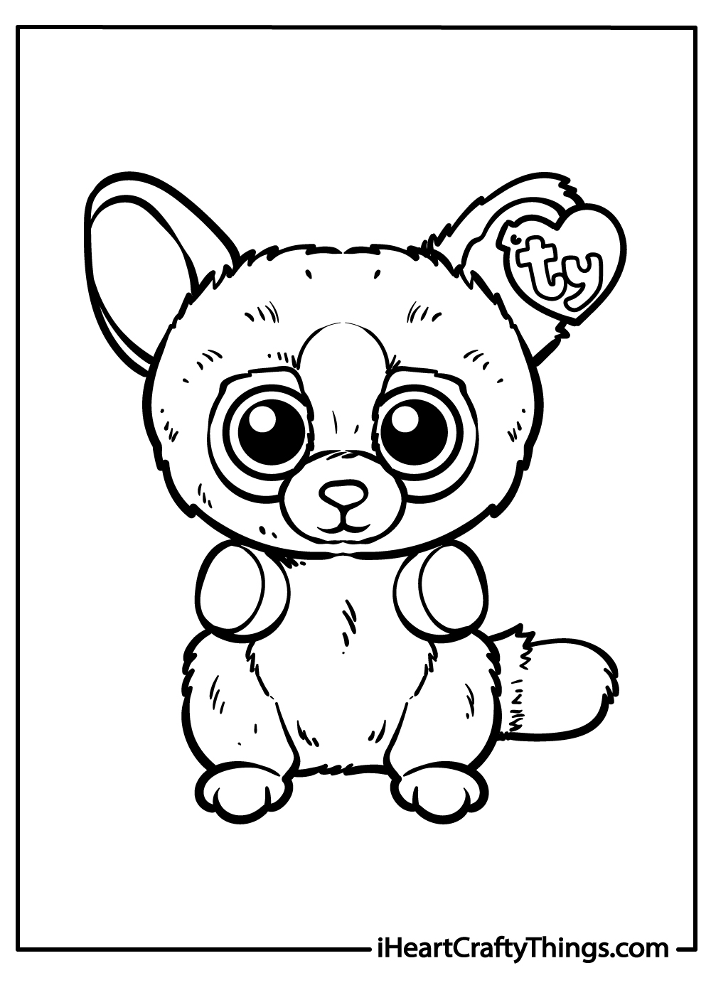 37 Dog Beanie Boo Coloring Pages Printable 3