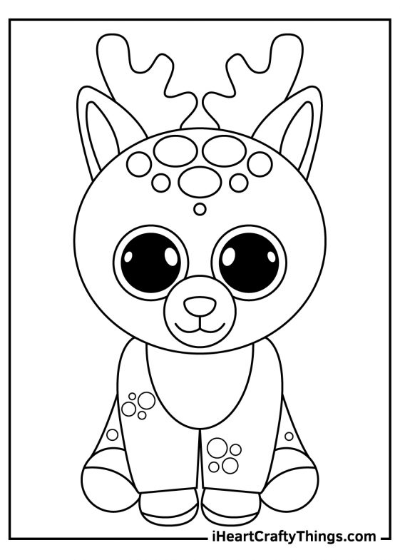 37 Dog Beanie Boo Coloring Pages Printable 4