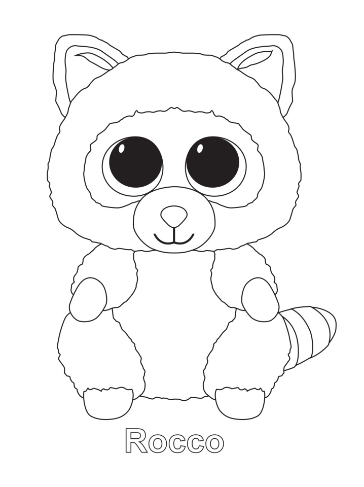 37 Dog Beanie Boo Coloring Pages Printable 7