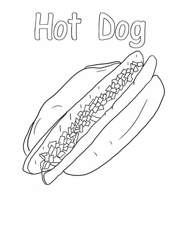 37 Irresistible Hot Dog Coloring Pages Printable 33