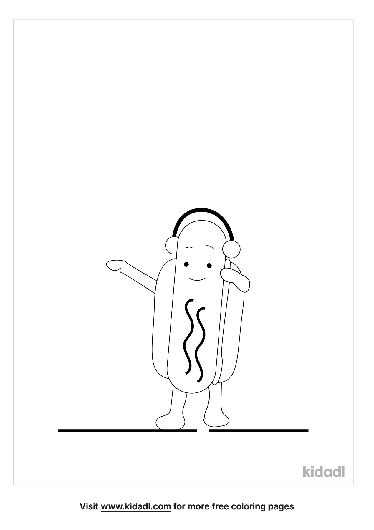 37 Irresistible Hot Dog Coloring Pages Printable 34