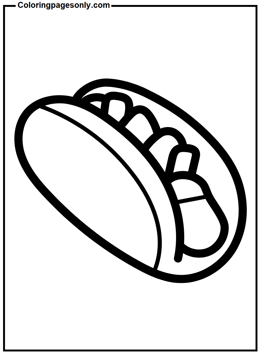 37 Irresistible Hot Dog Coloring Pages Printable 9