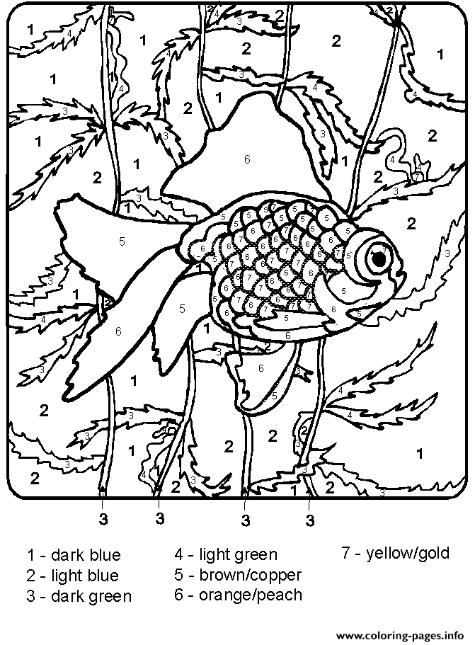 37 Relaxing Color by Number for Adults Coloring Pages Printable 10