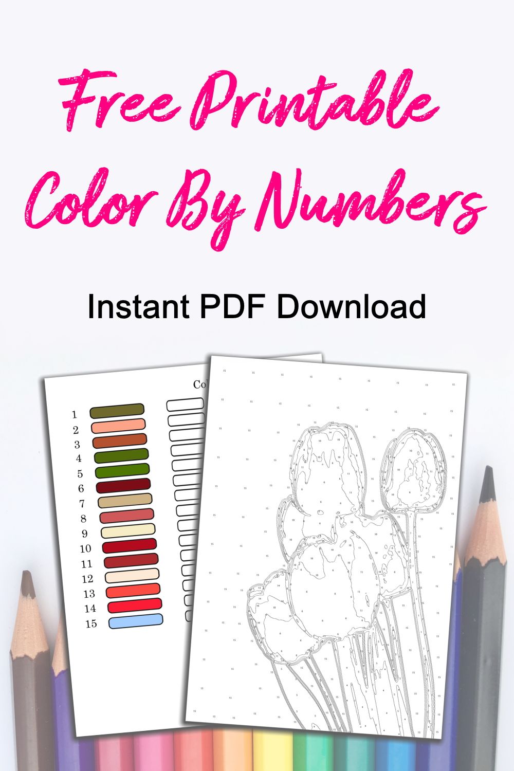 37 Relaxing Color by Number for Adults Coloring Pages Printable 12