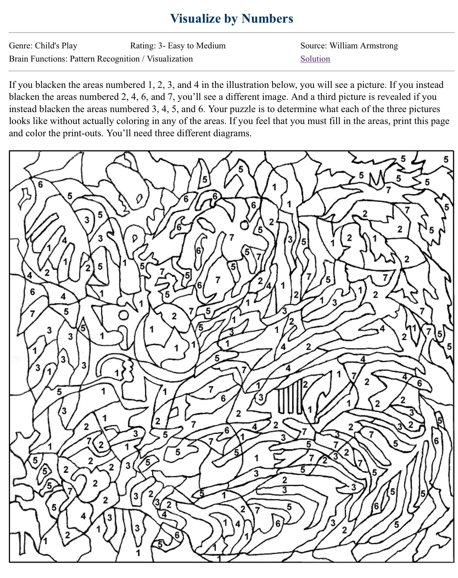 37 Relaxing Color by Number for Adults Coloring Pages Printable 3