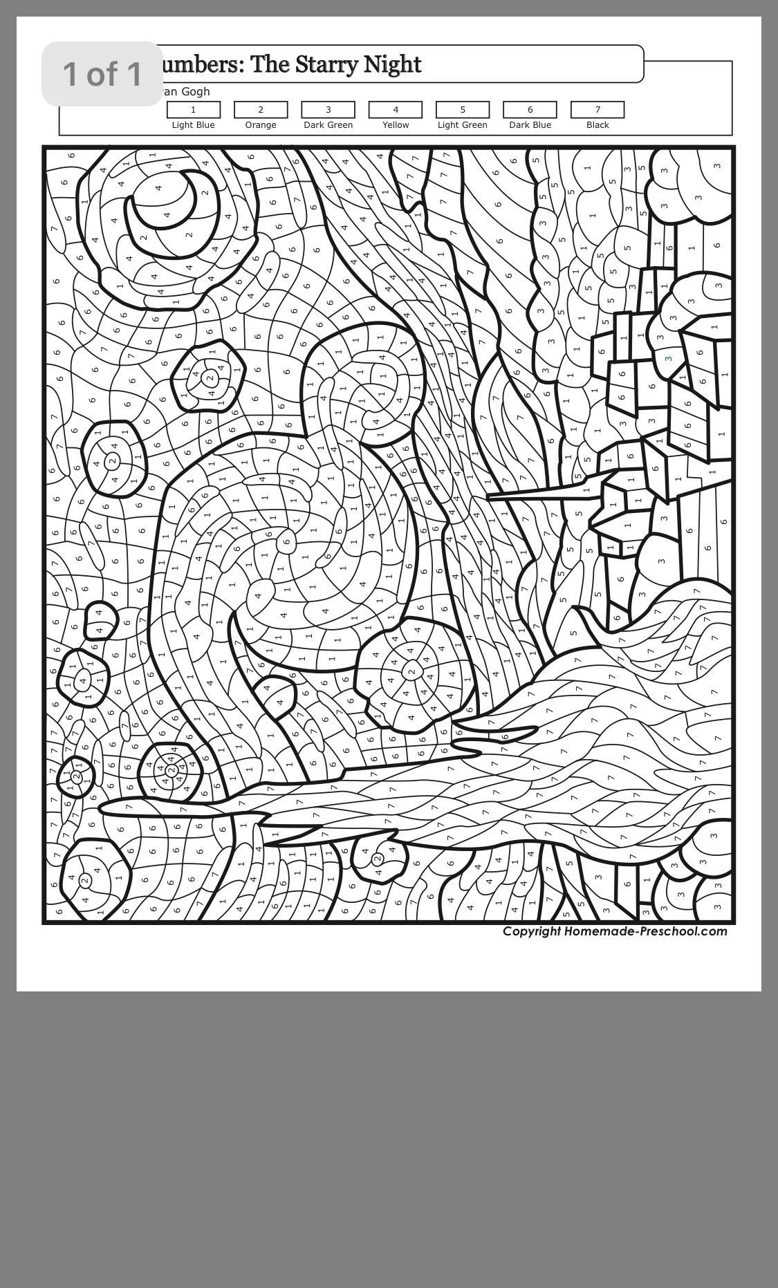 37 Relaxing Color by Number for Adults Coloring Pages Printable 5