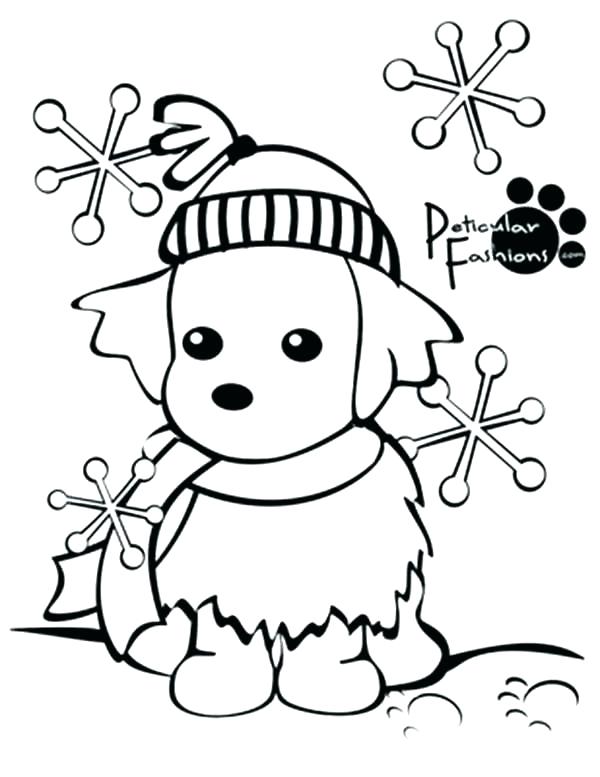 37 Winter Coloring Pages for Kids Printable 10