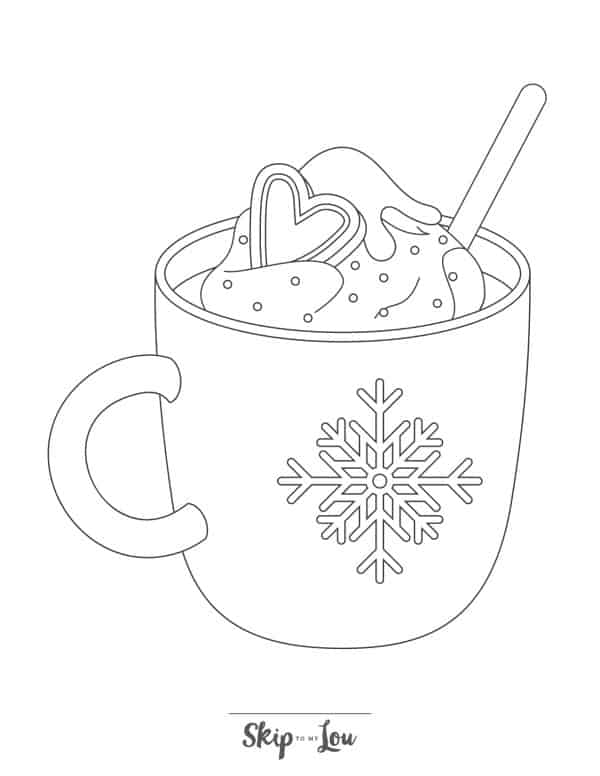 37 Winter Coloring Pages for Kids Printable 16