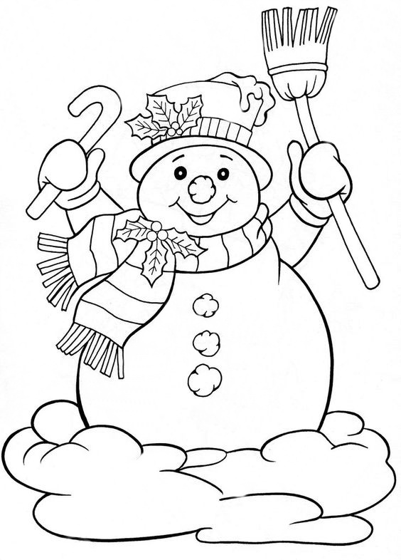 37 Winter Coloring Pages for Kids Printable 17