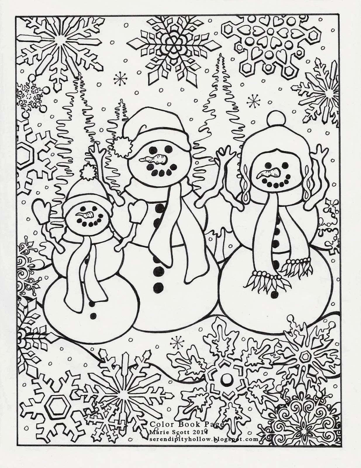 37 Winter Coloring Pages for Kids Printable 25