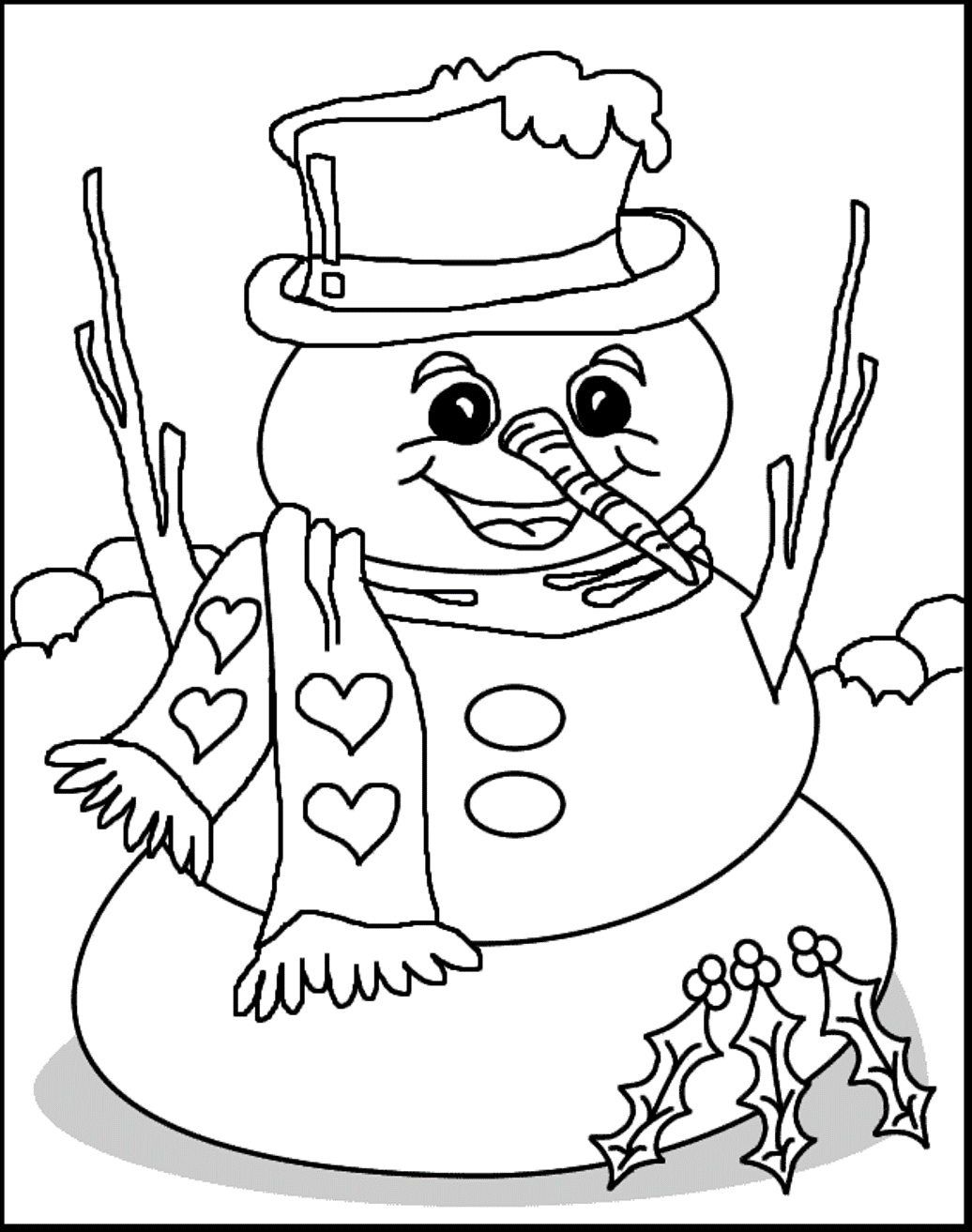 37 Winter Coloring Pages for Kids Printable 26